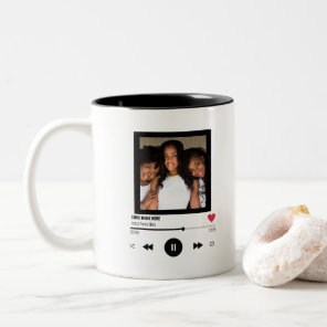 Best Friends Unique Personalized Photo Gift Two-Tone Coffee Mug