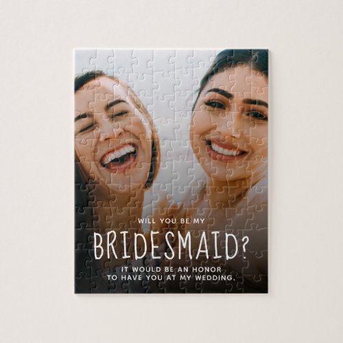 Best Friends Will You Be My Bridesmaid Proposal Jigsaw Puzzle