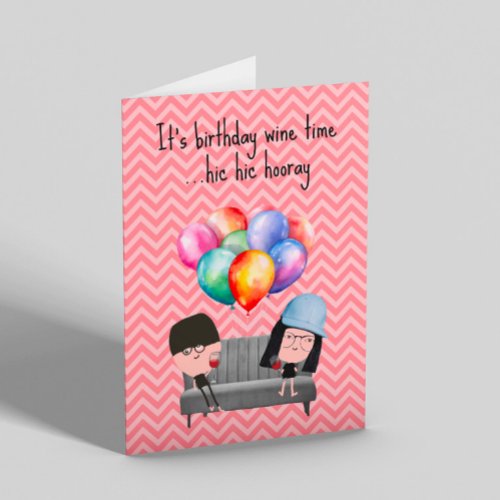 Best Friends  Wine Birthday  Card