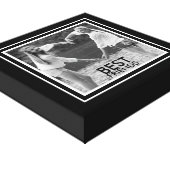 BEST Friends with Cute Black and White Photo Frame Canvas Print | Zazzle