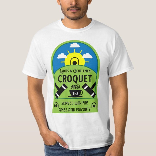 Best Funny Croquet Game T-Shirt (Front)