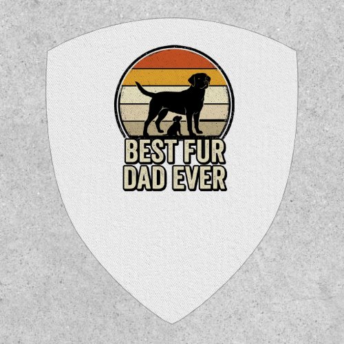 Best Fur Dad Ever Vintage Dog Dad Shirt Design_1 Patch