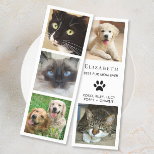 Best Fur Mom Photo Collage Bookmarks