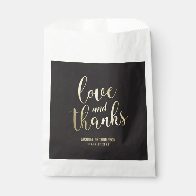Best Future EDITABLE COLOR Graduation Favor Bag (Front)