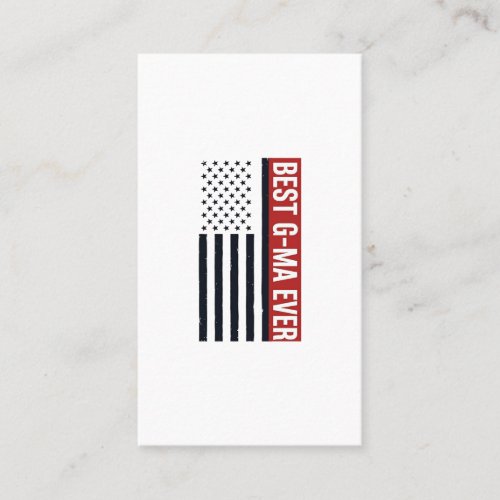 Best G-Ma Ever Patriotic Flag Vector Design_1 Business Card