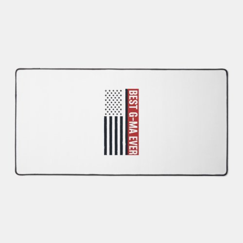 Best G-Ma Ever Patriotic Flag Vector Design_1 Desk Mat