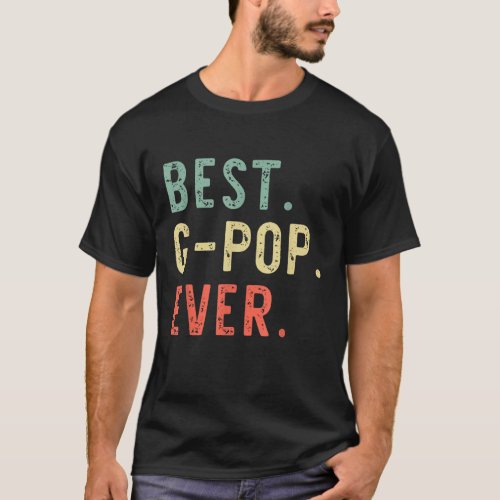 Best G_Pop Ever Funny Gpop Retro Vintage T_Shirt