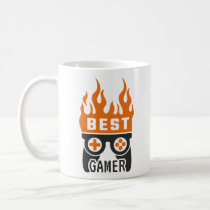 Best Gamer Controller Typography Gaming Coffee Mug