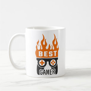 Best Gamer Controller Typography Gaming Coffee Mug