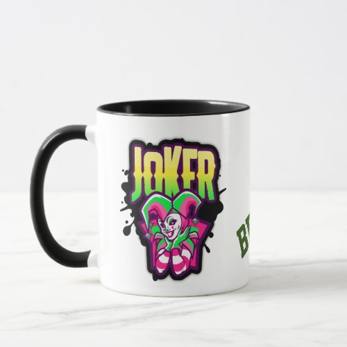 Best Gamer Smiling Joker Logo  Mug