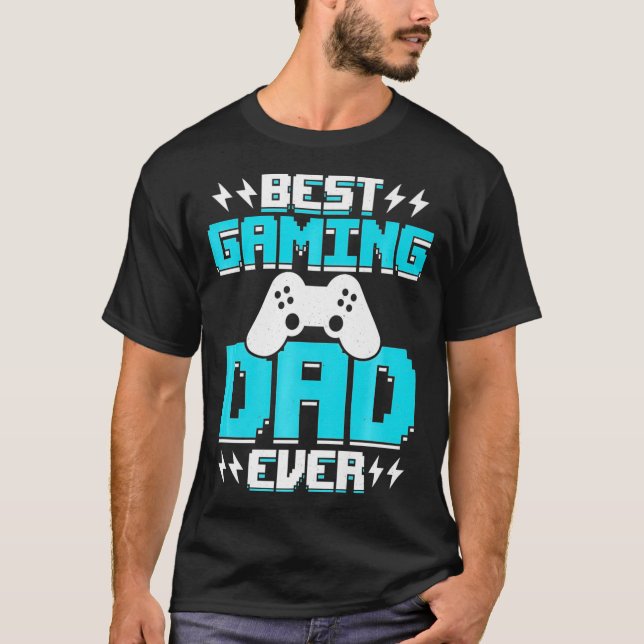 Best Gaming Dad Ever Video Games Premium  T-Shirt (Front)