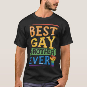 Best Gay Brother Ever Cute  Gay Pride Sibling T-Shirt