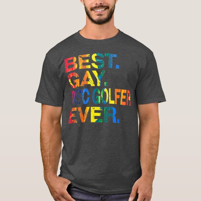 Best Gay Disc Golfer Ever Gay Gender Equality T-Shirt (Front)