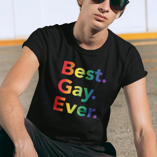 Best Gay Ever LGBT Rainbow Flag T-Shirt