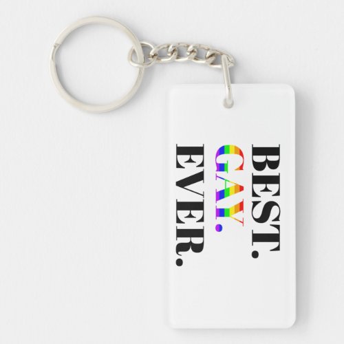 Best Gay Ever MLM Gay Pride Keychain