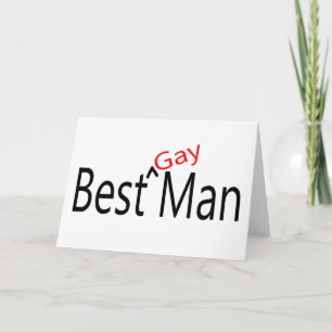 Best Gay Man Wedding Card