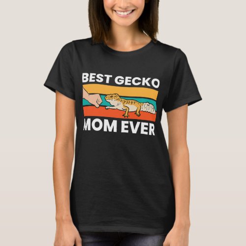 Best Gecko Mom Ever Funny Leopard Gecko Mom  T_Shirt