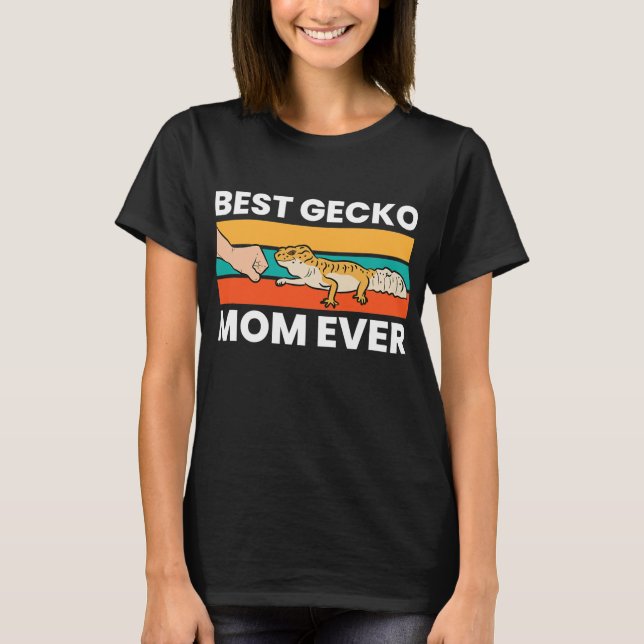 Best Gecko Mom Ever Funny Leopard Gecko Mom  T-Shirt (Front)