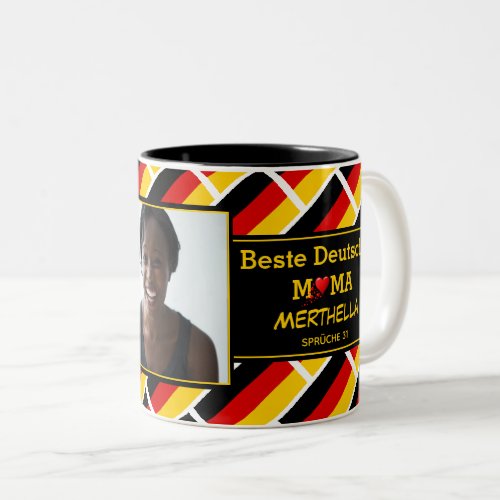 BEST GERMAN MUM Beste Deutsche Mama PHOTO Two_Tone Coffee Mug
