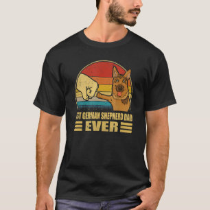 Best German Shepherd Dad Ever Bump Fit Dog T-Shirt
