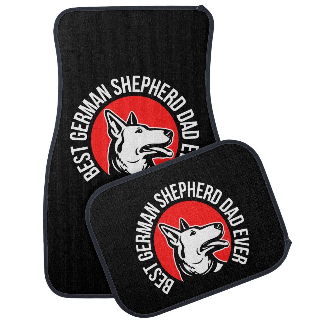 Best German Shepherd Dad Ever             Car Floor Mat (Set)