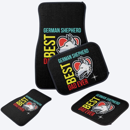 Best German Shepherd Dad Ever   Car Floor Mat