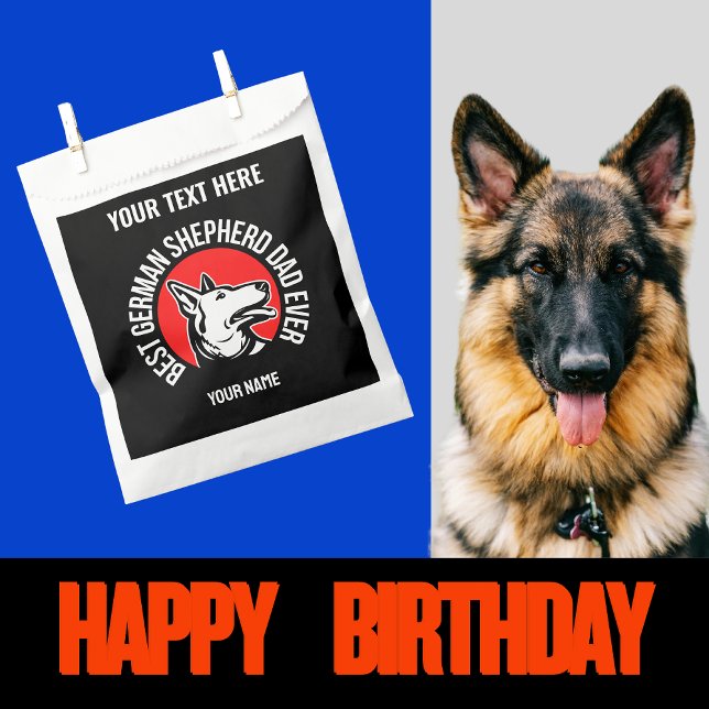 Best German Shepherd Dad Ever      Favor Bag (Creator Uploaded)