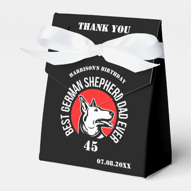 Best German Shepherd Dad Ever      Favor Boxes (Front Side)