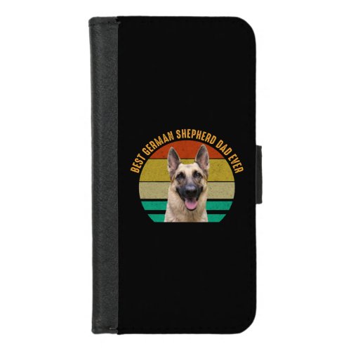 Best German Shepherd Dad Ever iPhone 87 Wallet Case