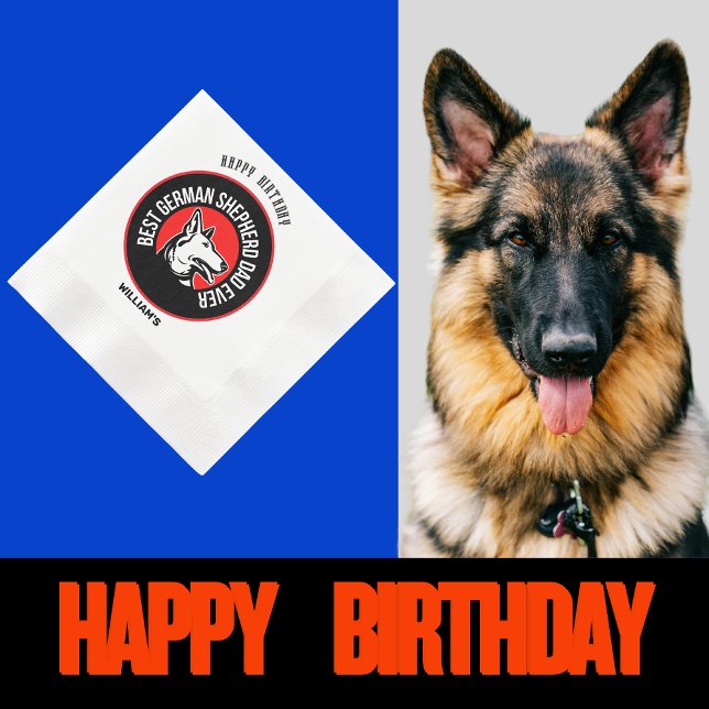 Best German Shepherd Dad Ever      Napkins (Creator Uploaded)