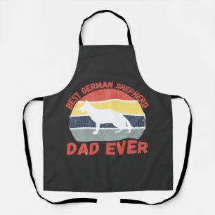 Best German Shepherd dad ever quote Funny Shepherd Apron