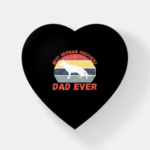 Best German Shepherd dad ever quote Funny Shepherd Paperweight