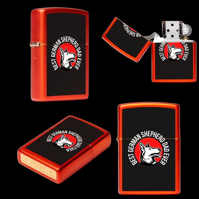 Best German Shepherd Dad Ever    Zippo Lighter (Creator Uploaded)