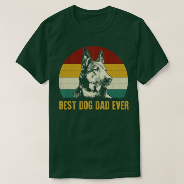 Best German Shepherd Dog Dad Ever Funny Fathers Da T-Shirt (Design Front)