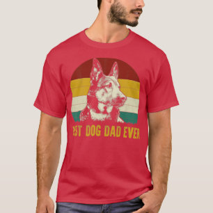 Best German Shepherd Dog Dad Ever Funny Fathers Da T-Shirt