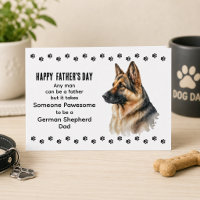 Best German Shepherd Dog Dad Father's Day Custom 