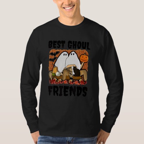 Best Ghoul Friends Ghost Pair of Fiends Halloween T_Shirt