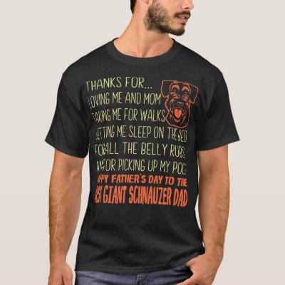 Best Giant Schnauzer Father's Day Gift T-Shirt