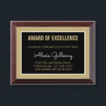 Best Gift! Custom Excellence WIFE Award plaque<br><div class="desc">Give her an award She will cherish!</div>