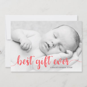 Best Gift Ever Newborn First Christmas Full Photo Announcement