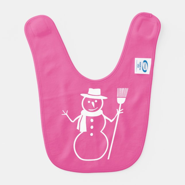 Best Gift Ever Pink Holiday Bib (Back)