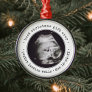 Best Gift Ever Ultrasound Baby Photo Simple Round Metal Ornament