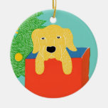 Best gift ever yellow lab- Stephen Huneck Ceramic Ornament
