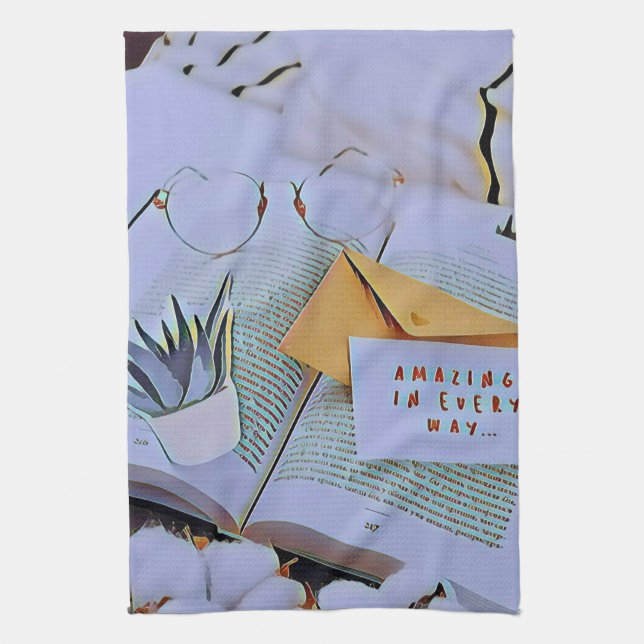 Best gift for book lover kitchen towel (Vertical)