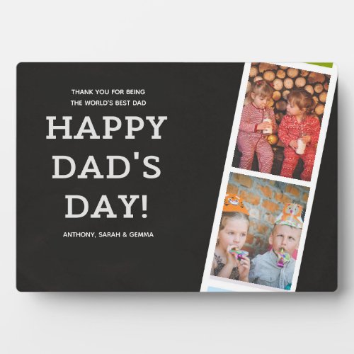 BEST Gift for DADS! Add Photos- Fathers Love This Plaque