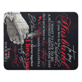 Best Gift For Husband | To My Husband Quotes Door Sign