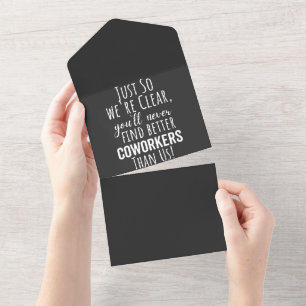 BEST GIFT FOR LEAVING COWORKERS ALL IN ONE INVITATION