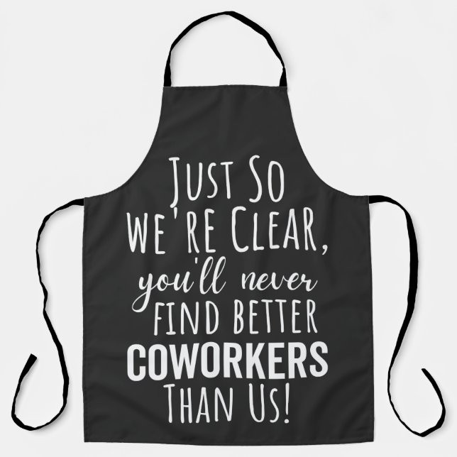 BEST GIFT FOR LEAVING COWORKERS APRON (Front)