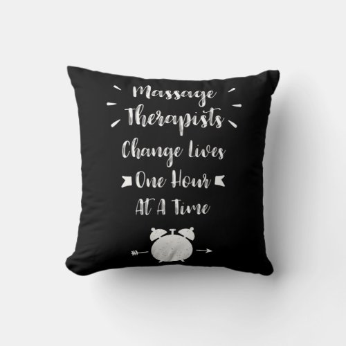 Best Gift For Massage Therapists Design Throw Pillow