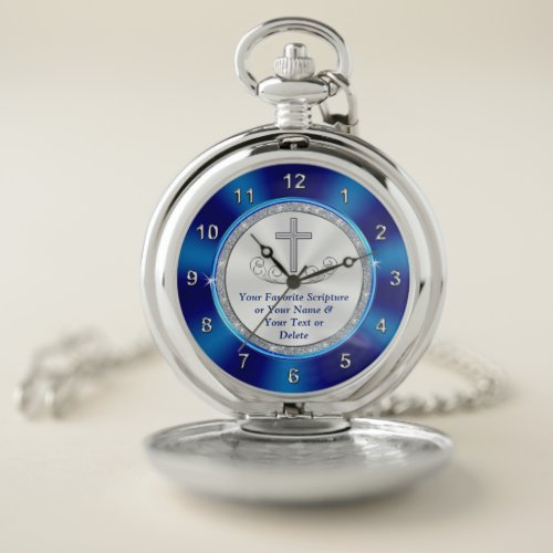 Best Gift for Pastor Personalized Christian  Pocket Watch